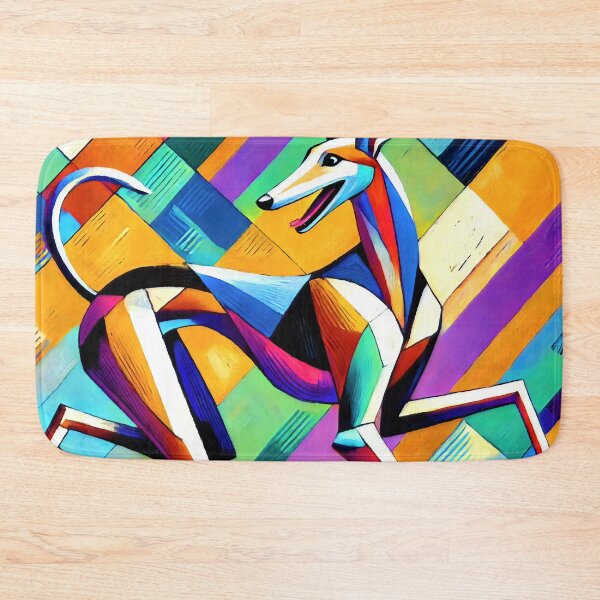 Item preview, Colorful Running Azawakh in Abstract Geometry designed and sold by ChrisButler.