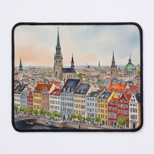 Item preview, Copenhagen Denmark Watercolor designed and sold by Magnolia Valley Art.