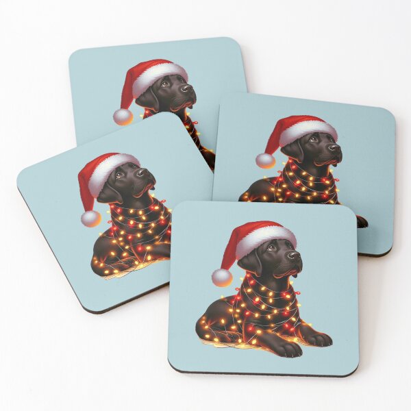 Item preview, Chocolate Labrador santa and Christmas Lighting  designed and sold by Nanthanon.
