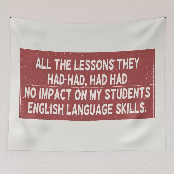 Item preview, Sentence structure funny English teacher designed and sold by piedaydesigns.