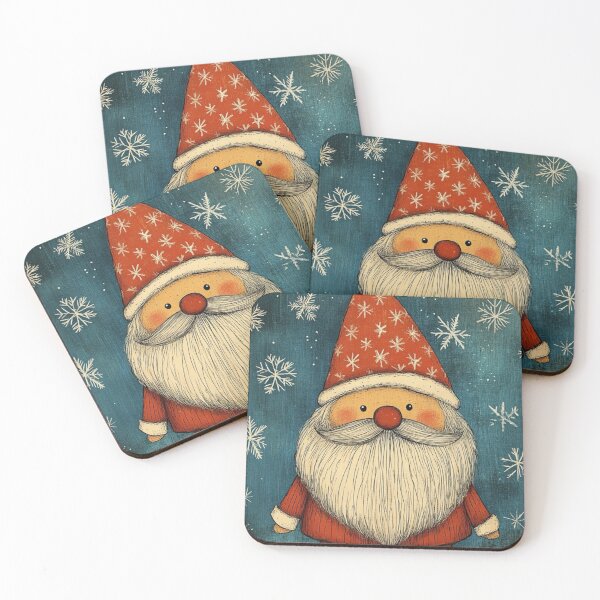 Item preview, Cute Christmas Nisse in art brut style designed and sold by EpicFoxArt.
