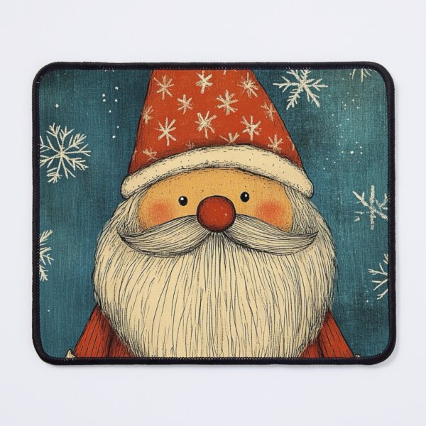 Item preview, Cute Christmas Nisse in art brut style designed and sold by EpicFoxArt.