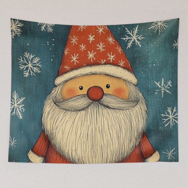Item preview, Cute Christmas Nisse in art brut style designed and sold by EpicFoxArt.
