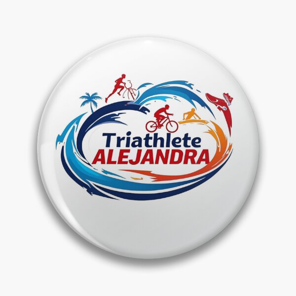 Item preview, Dynamic Triathlete Alejandra - Swim, Bike, Run designed and sold by Triathlongram.