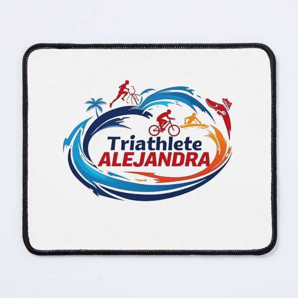 Item preview, Dynamic Triathlete Alejandra - Swim, Bike, Run designed and sold by Triathlongram.