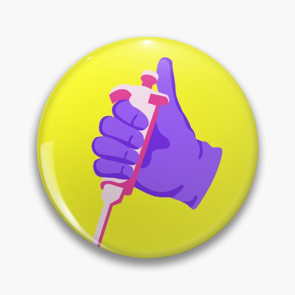Item preview, Hand holding pipette designed and sold by Nucleic Noodles.