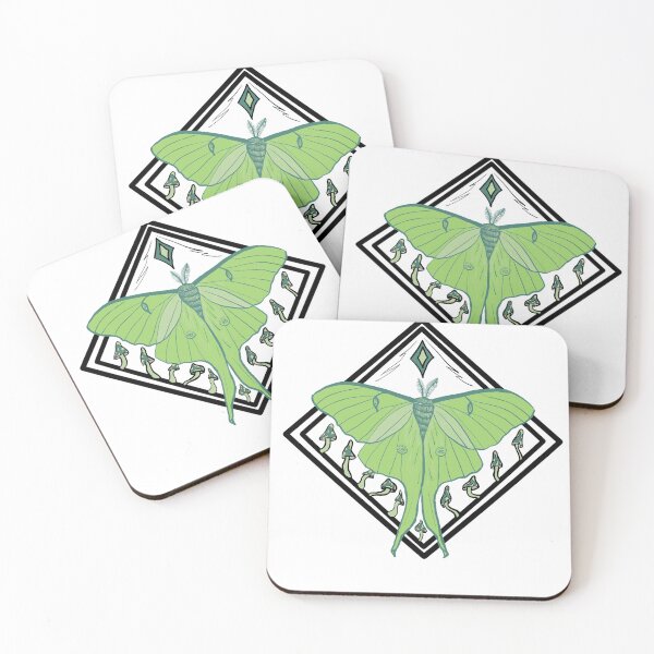 Item preview, Luna Moth and Mushrooms designed and sold by TeahArts.