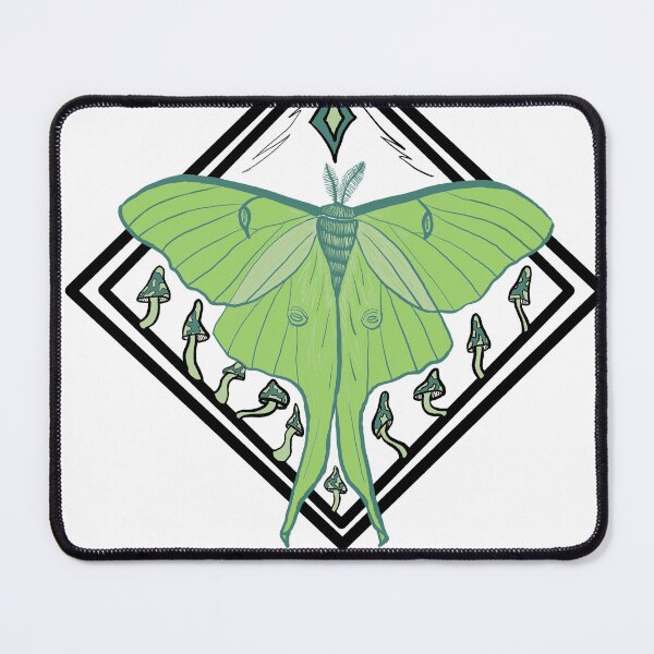 Item preview, Luna Moth and Mushrooms designed and sold by TeahArts.
