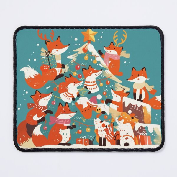 Item preview, Christmas Fox Family designed and sold by EpicFoxArt.
