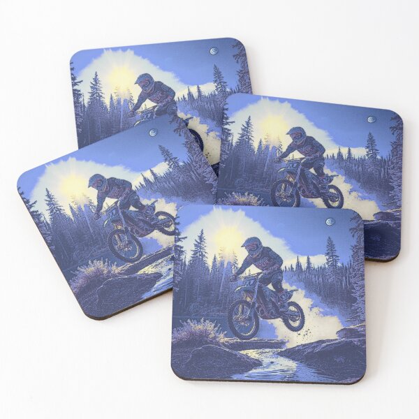 Item preview, Motocross Biker Jumps a Stream designed and sold by Skye Ryan-Evans.