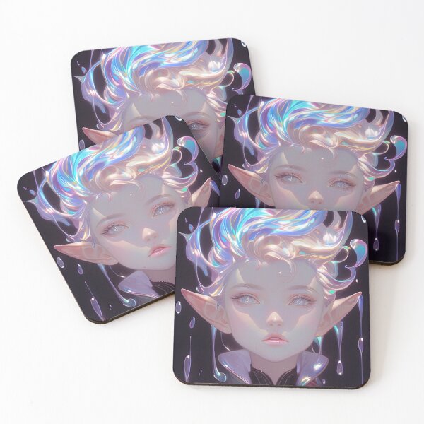 Item preview, Rainbow Slime Elf Anime Girl designed and sold by bubblegoth.