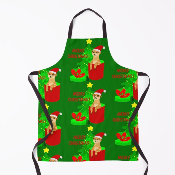 Item preview, merry christmas meerkat santa funny designed and sold by Gossip Rag.