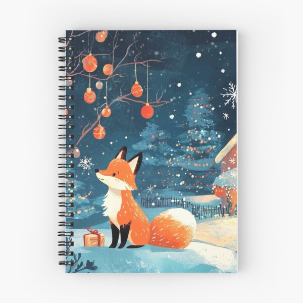 Item preview, Fox Cub Christmas scene  designed and sold by EpicFoxArt.