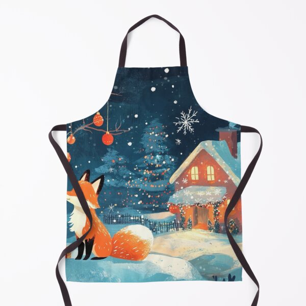 Item preview, Fox Cub Christmas scene designed and sold by EpicFoxArt.