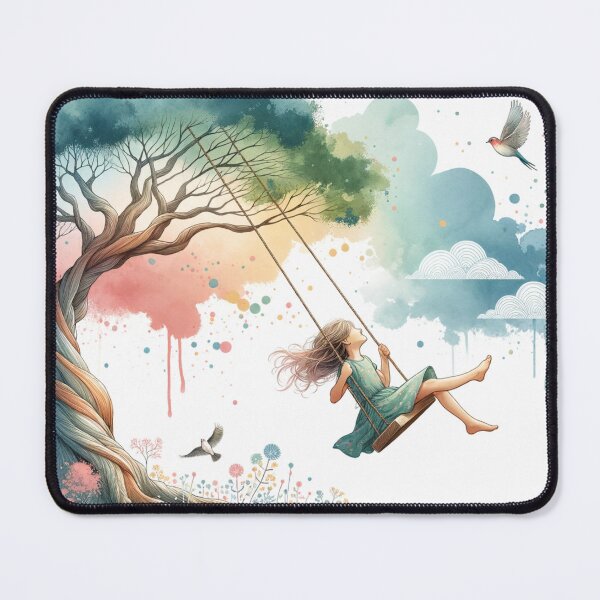 Item preview, Girl on a Swing 2 designed and sold by Debbie Schulte.