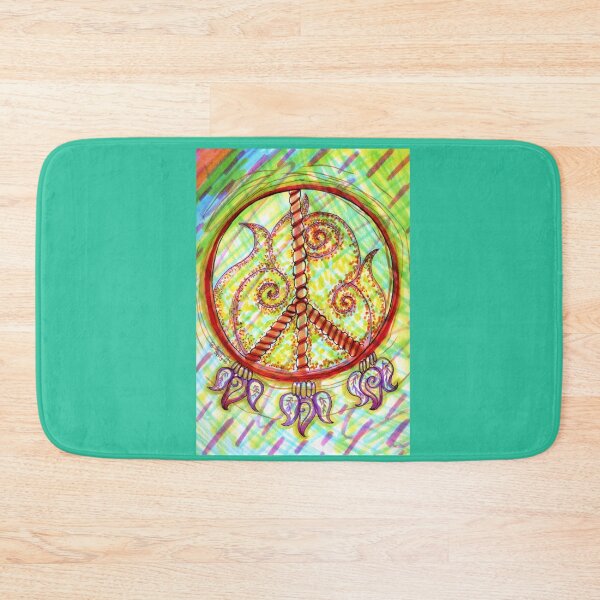 Item preview, Peace Sign No. 2 - Rainbow Pastel and UV Reactive designed and sold by RainbowDoveShop.