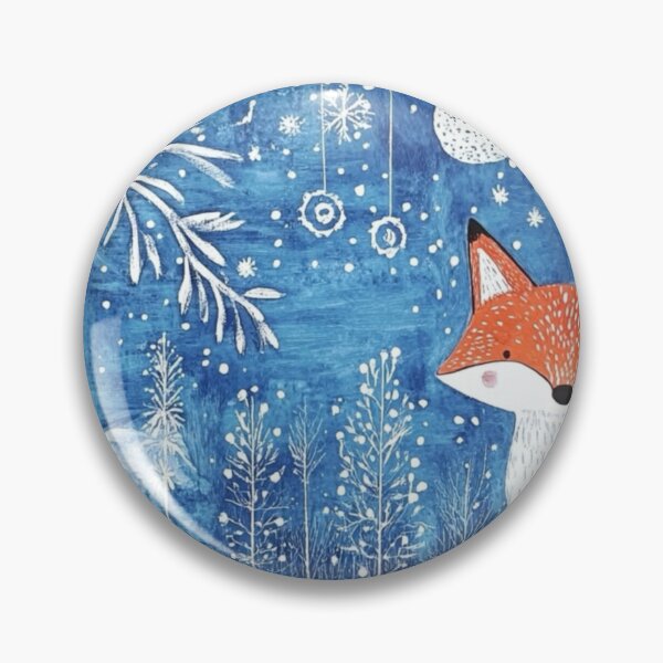 Item preview, Art brut Christmas fox 2 designed and sold by EpicFoxArt.