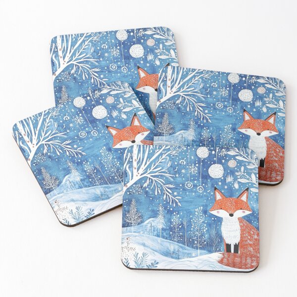 Item preview, Art brut Christmas fox 2 designed and sold by EpicFoxArt.