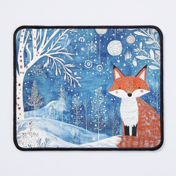 Item preview, Art brut Christmas fox 2 designed and sold by EpicFoxArt.