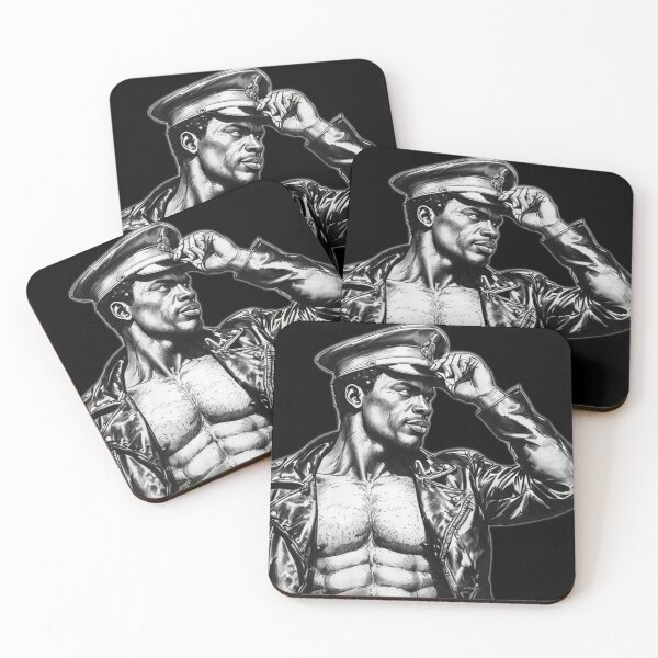 Item preview, Marlon Rando Black Leather Biker Bear Gay Comic Series Military Leder Pride Graphic Design designed and sold by ItsAKinkThing.