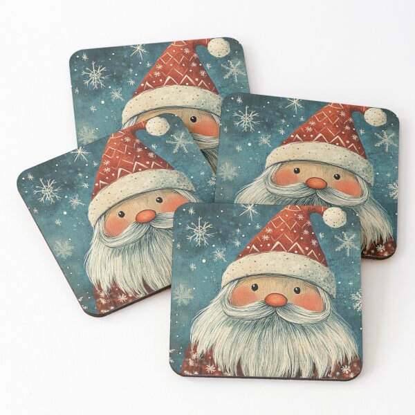Item preview, Art brut style Santa Claus designed and sold by EpicFoxArt.