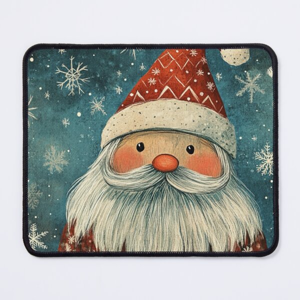 Item preview, Art brut style Santa Claus designed and sold by EpicFoxArt.