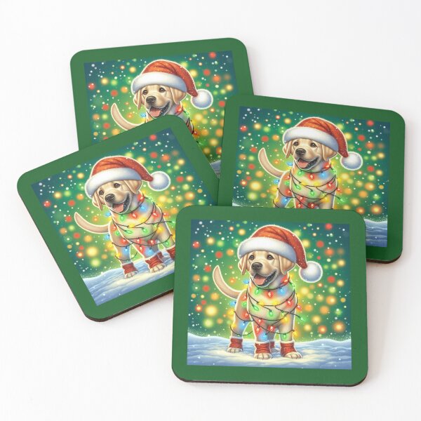 Item preview, Golden retriever santa and Christmas Lighting  designed and sold by Nanthanon.