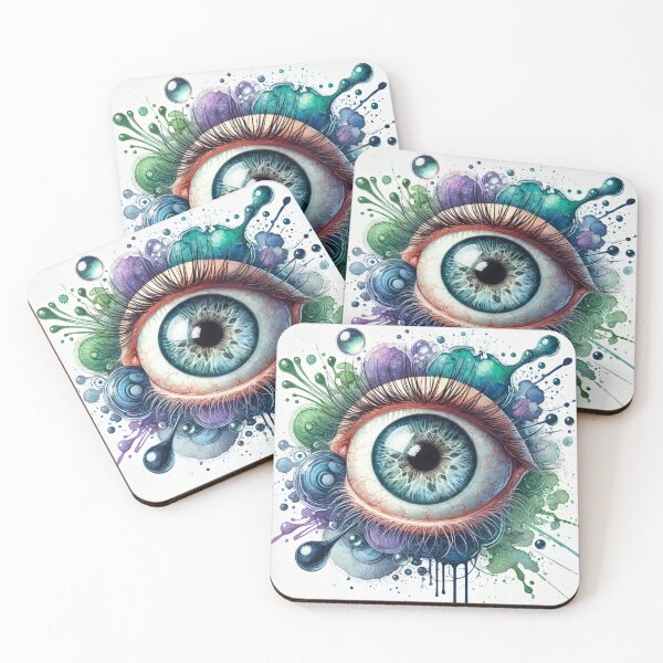 Item preview, Watercolor Surreal Eyeball designed and sold by Porosenok.