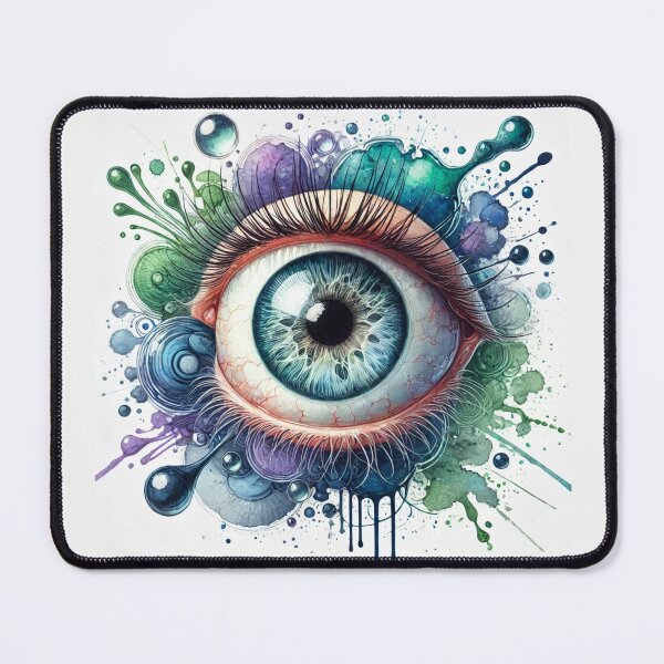 Item preview, Watercolor Surreal Eyeball designed and sold by Porosenok.