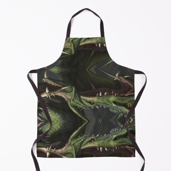 Item preview, Scary Green Dragon Pattern designed and sold by Skye Ryan-Evans.
