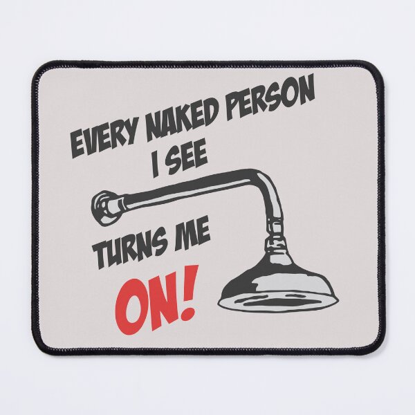 Item preview, Shower Head Showerhead Naked Person Bathroom Nude Funny WC Quote #812 designed and sold by TheAplus.