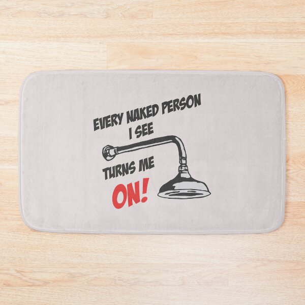 Item preview, Shower Head Showerhead Naked Person Bathroom Nude Funny WC Quote #812 designed and sold by TheAplus.