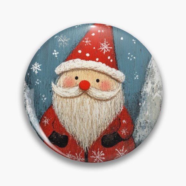 Item preview, Santa Claus in snowy forest scene designed and sold by EpicFoxArt.