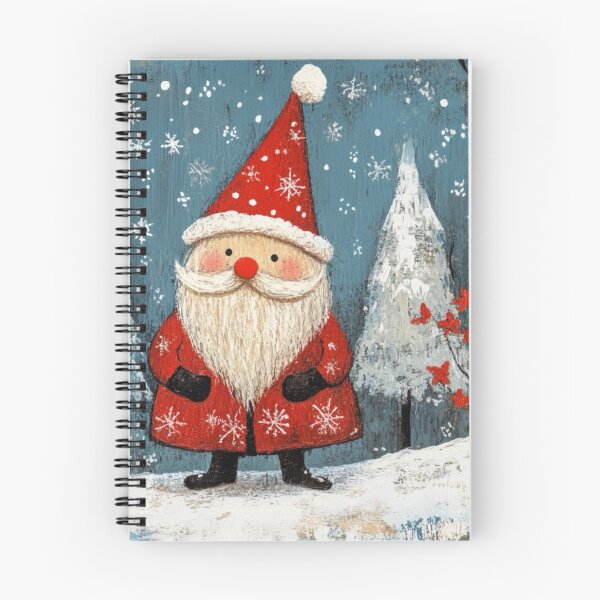 Item preview, Santa Claus in snowy forest scene designed and sold by EpicFoxArt.