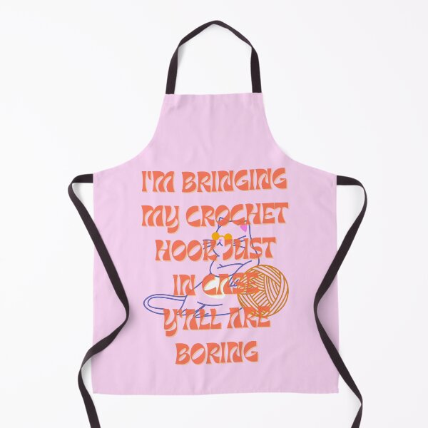 Item preview, Cat & Yarn "I'm Bringing My Crochet Hook Just In Case Y'all Are Boring" designed and sold by AJdodd.