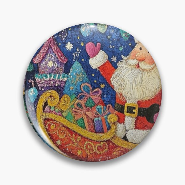 Item preview, Santa in sleigh, Christmas scene designed and sold by EpicFoxArt.