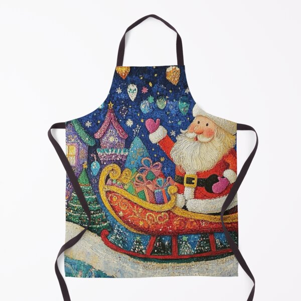 Item preview, Santa in sleigh, Christmas scene designed and sold by EpicFoxArt.