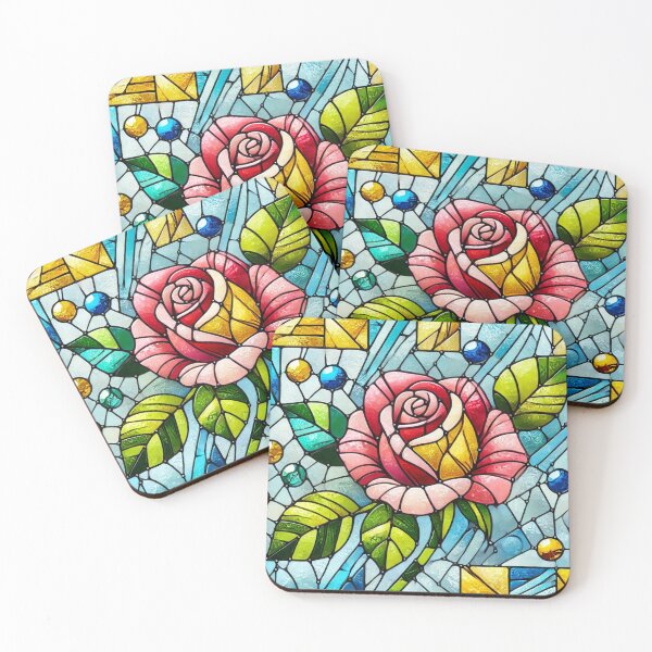 Item preview, Stained Glass Rose designed and sold by Porosenok.