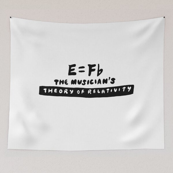 Item preview, Funny Musician Joke Theory of Relativity Nerdy Melody E Equals F Flat  designed and sold by FociCreate.