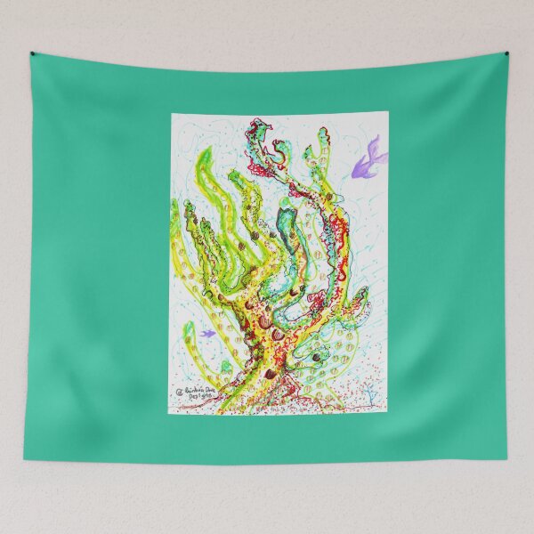Item preview, Beautiful Nautical Series - Beauty of the Sea : Surreal Neon Rainbow Coral No. 1 ( aka Sea Trees) designed and sold by RainbowDoveShop.