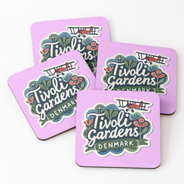 Item preview, Tivoli Gardens Denmark Minimalist Sticker Design,   designed and sold by PaintMeWorld.