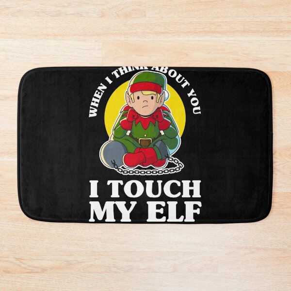 Item preview, Touch my elf - funny Christmas elf designed and sold by messy-nessie.