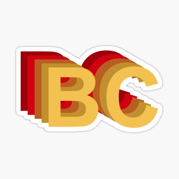 BC - Boston College Sticker