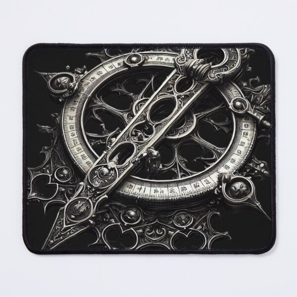 Item preview, Gothic-Inspired Sextant with Polished Metallic Finish designed and sold by uberjoe.