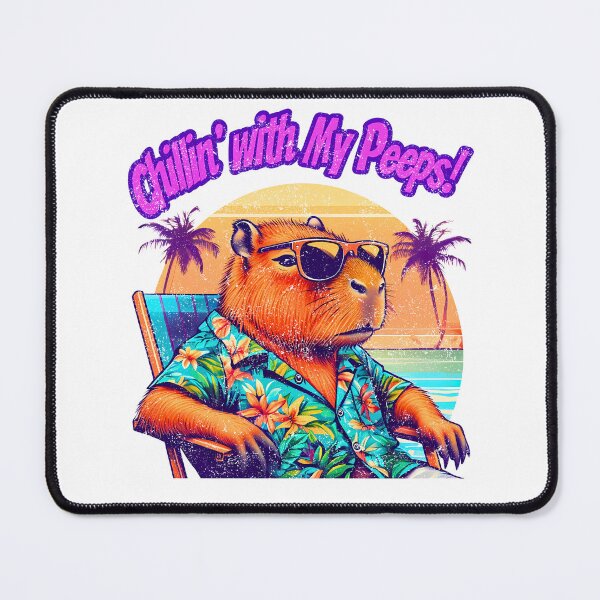Item preview, Chillin' with My Peeps Funny Capybara designed and sold by JerdbordinShop.