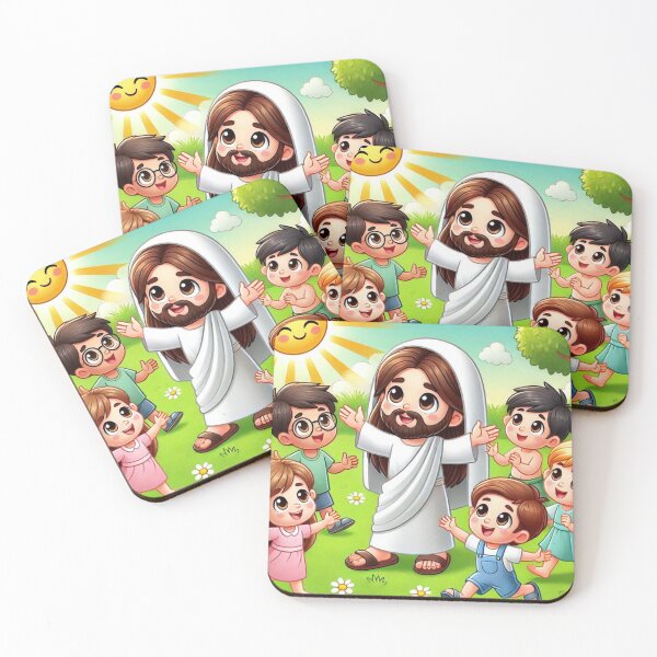 Item preview, Kids enjoying a day with Jesus, Children of God, Heavenly Day designed and sold by JesusClub.
