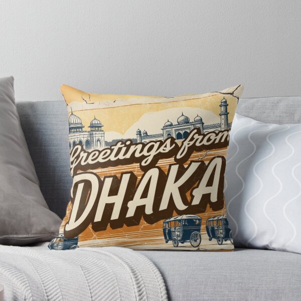 Item preview, Dhaka Bangladesh Vintage Travel Retro Postcard Design designed and sold by TravelPostcardGems.
