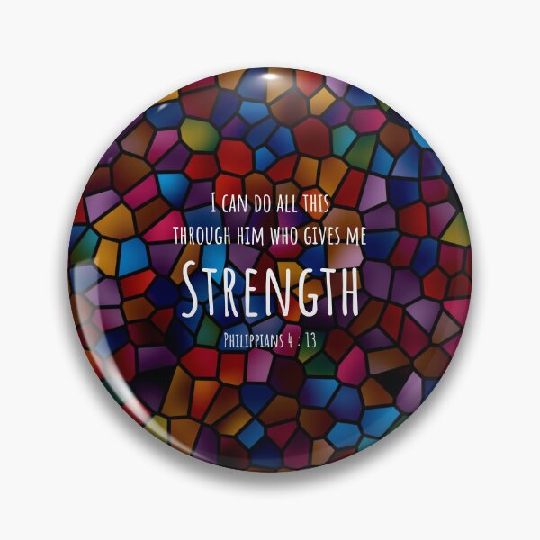 Item preview, Philippians 4 : 13 - Gives me strength - Bible Passage designed and sold by JF Designs.