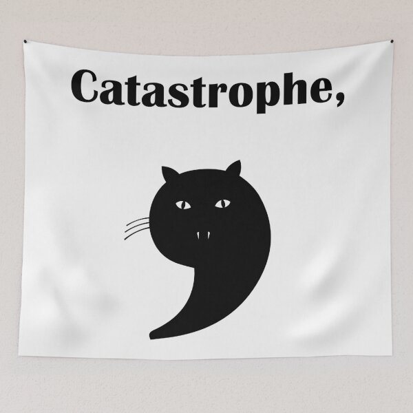 Item preview, Catastrophe - Cat Apostrophe Design for Grammar and Cat Lovers designed and sold by LoFi-OG.