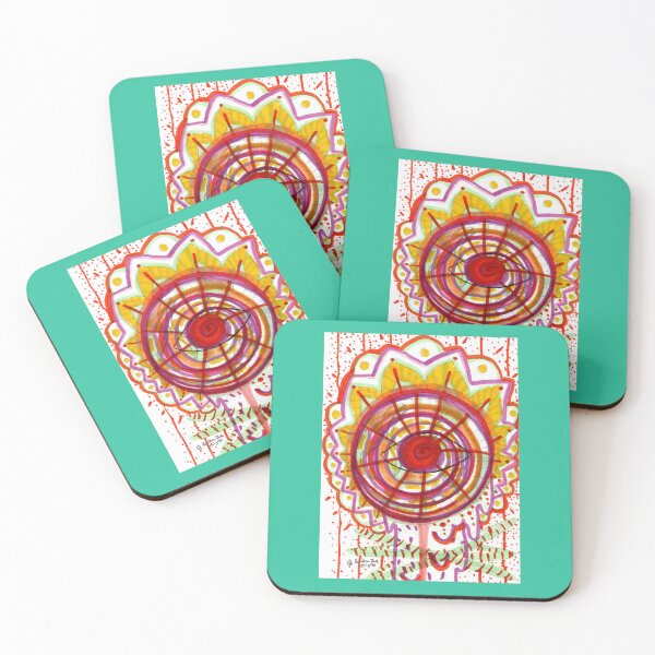 Item preview, Eye Visions - Trippy Psychedelic Neon Eye Flower Henna - UV Reactive designed and sold by RainbowDoveShop.
